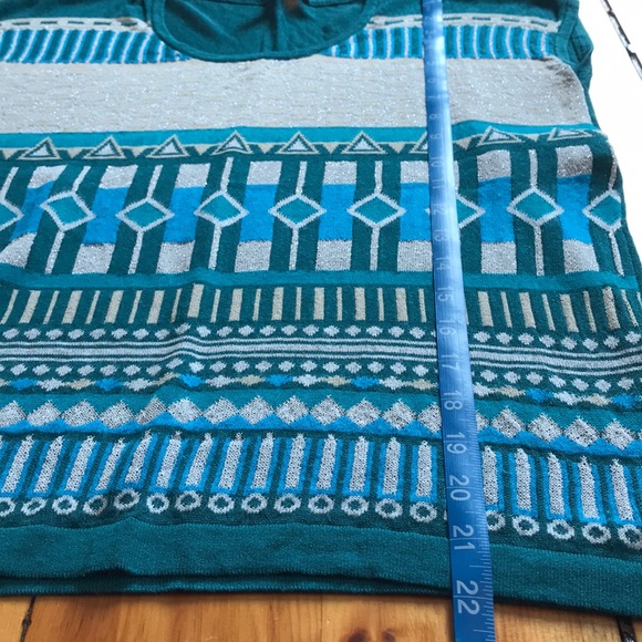 Benetton Linen Blend Sleeveless Sweater - Picture 8 of 10